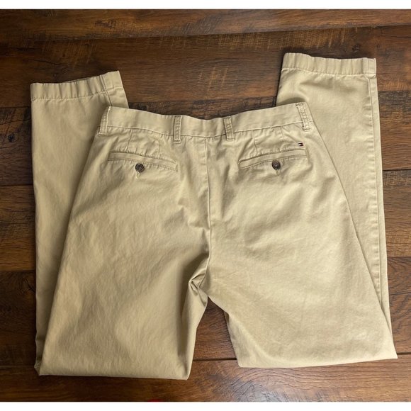 Tommy Hilfiger Tailored Fit Chino Khaki Pants - Size 32x32 - Picture 4 of 6